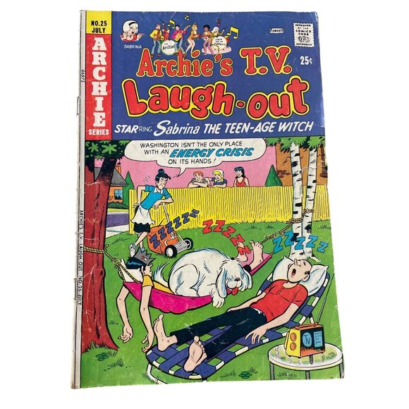 Archie Series Archies TV Laugh Out Comic Book #25 July 1974 Sabrina Teenage Witc - Picture 1 of 6